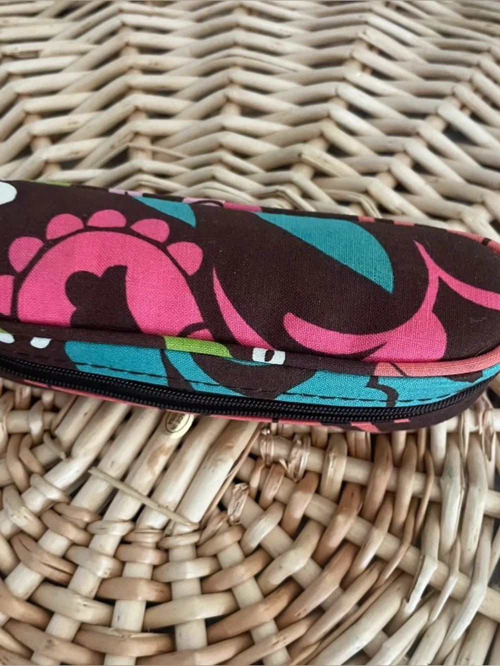 Vera Bradley Floral interior Tortoise exterior Prescription Glasses & case NWOT